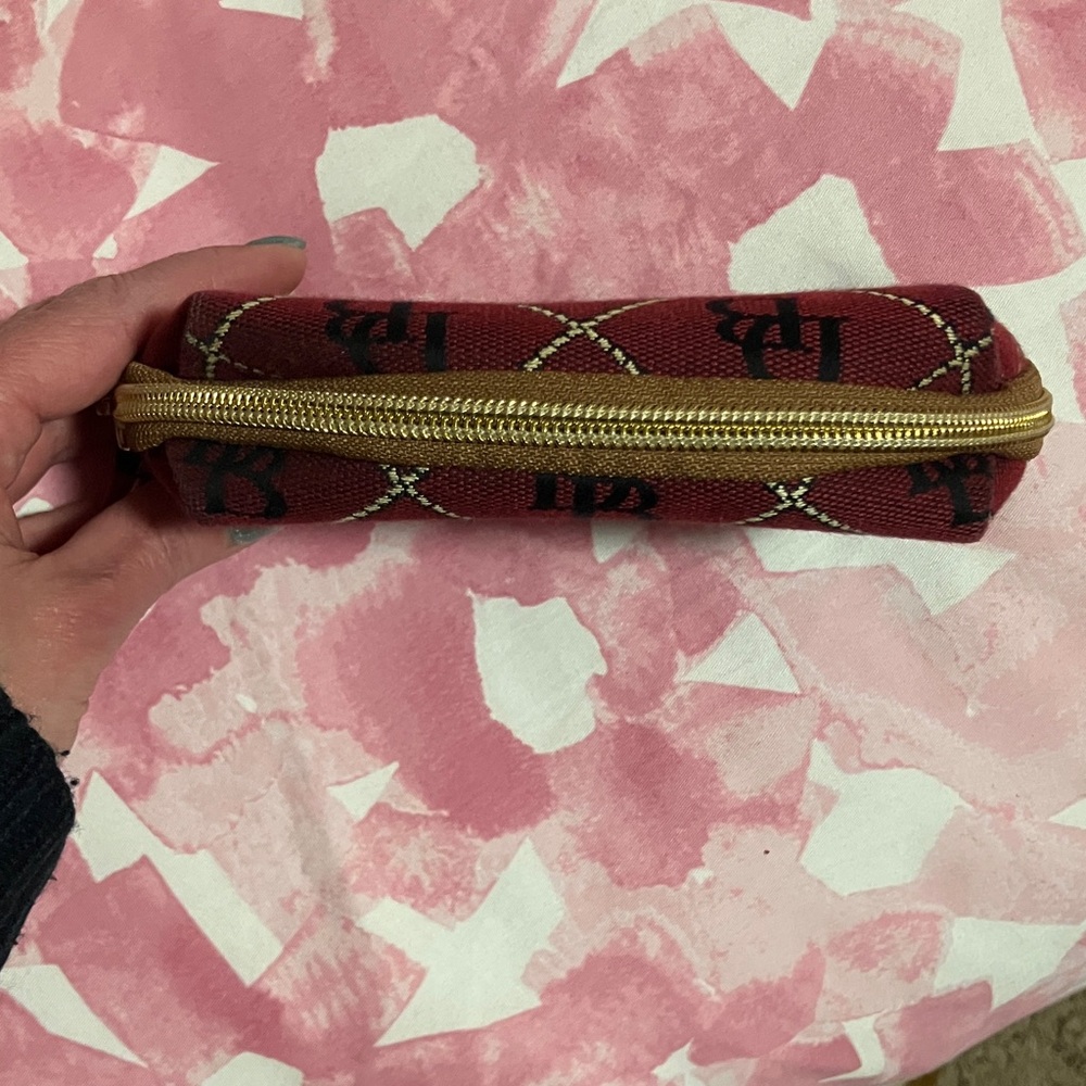 Authentic Dooney & Bourke Red Patterned storage c… - image 9